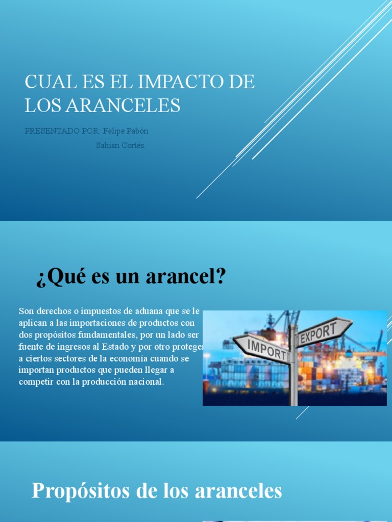Impacto y Objetivos de los Aranceles | PDF | Arancel | Precios