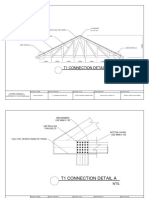 T1 Connection Detail: C Purlins 52Mm Dia. Def. Bars 2" X 4" X 1"