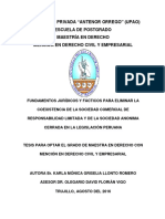 Rep Maest.dere Karla.llonto Fundamentos.jurídicos.fácticos.eliminar.coexistencia.sociedad.comercial.responsabilidad.limitada.sociedad.anonima.cerrada.legislaciòn.peruana