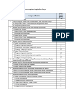 Jabatan Akademik Rincian Sub Unsur Penunjang