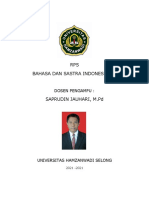 RPS Bahasa Indonesia SD