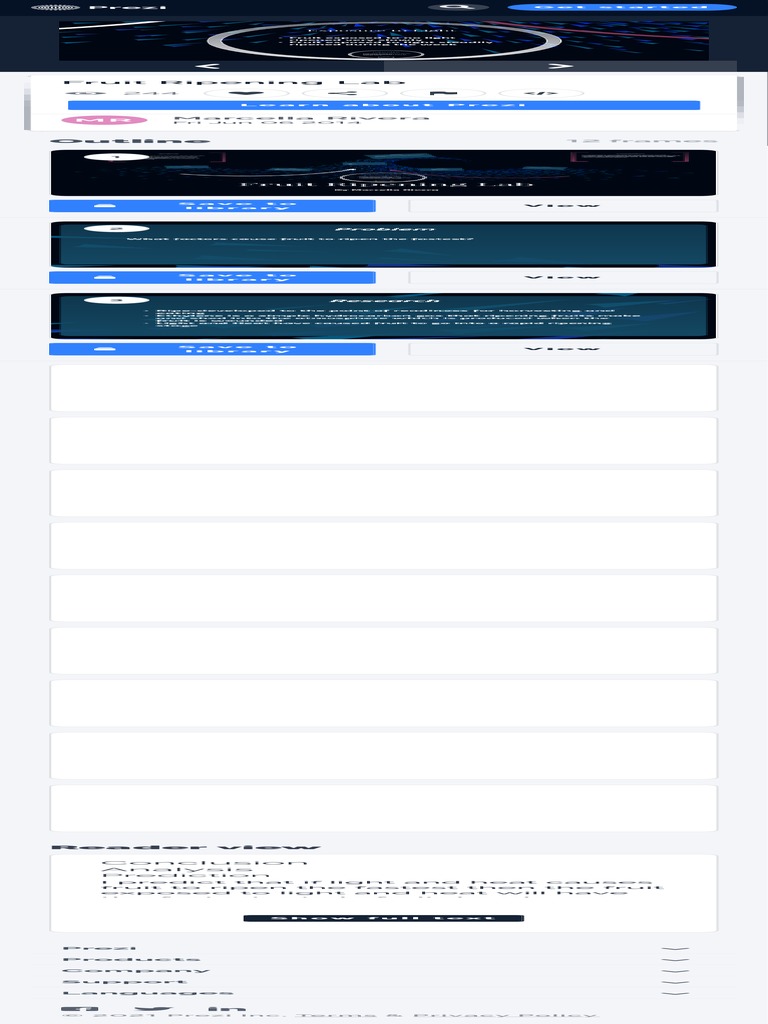 Fruit Ripening Lab by Marcella Rivera PDF