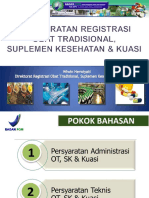 Persyaratan Registrasi OT, SK Kuasi