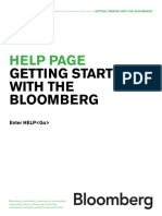 Bloomberg Terminal Manual