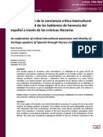 Conciencia Crítica de Hablantes de Español en Sus Crónicas