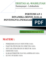 Dinamika Bisnis Jasa & Pentingnya Pemasaran Jasa