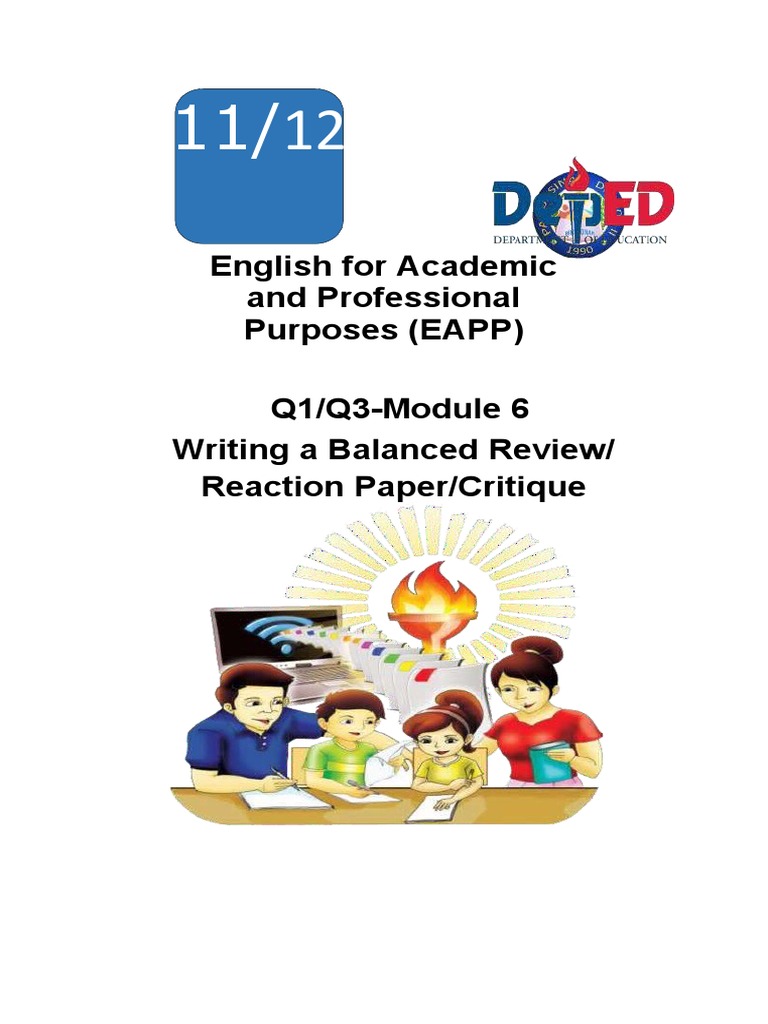 EAPP Q1 Module 6: Writing Critiques | PDF | Composition (Visual Arts ...
