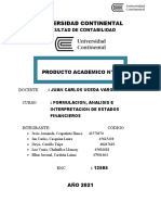 Producto Academico N 01-Formulacion, Analisis e Interpretacion de Estados Financieros