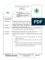 SOP EP 3 Monitoring Penyediaan Obat Emergensi Di Unit Kerja