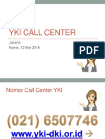 YKI Call Center May 2016