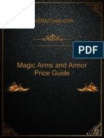 Magic Arms and Armor Price Guide