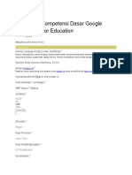 Latihan Uji Kompetensi Dasar Google Workspace For Education: Nama Lengkap Anda (Untuk Sertifikat)