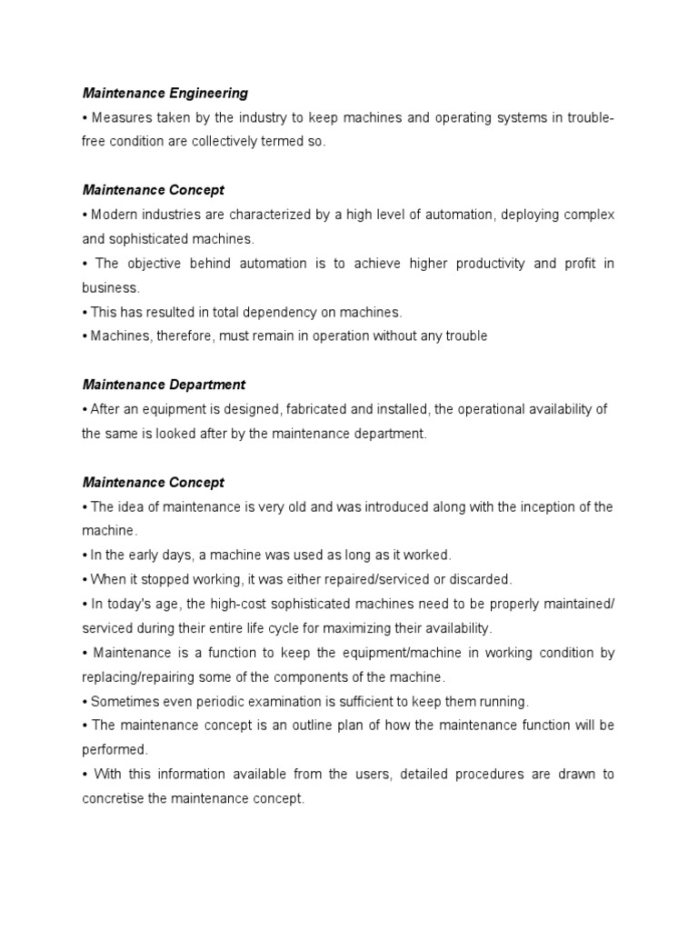 Maintenance Management (1), 2021 | PDF | Systems Science | Systems ...