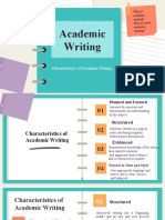 Characteristics of Academic Writing