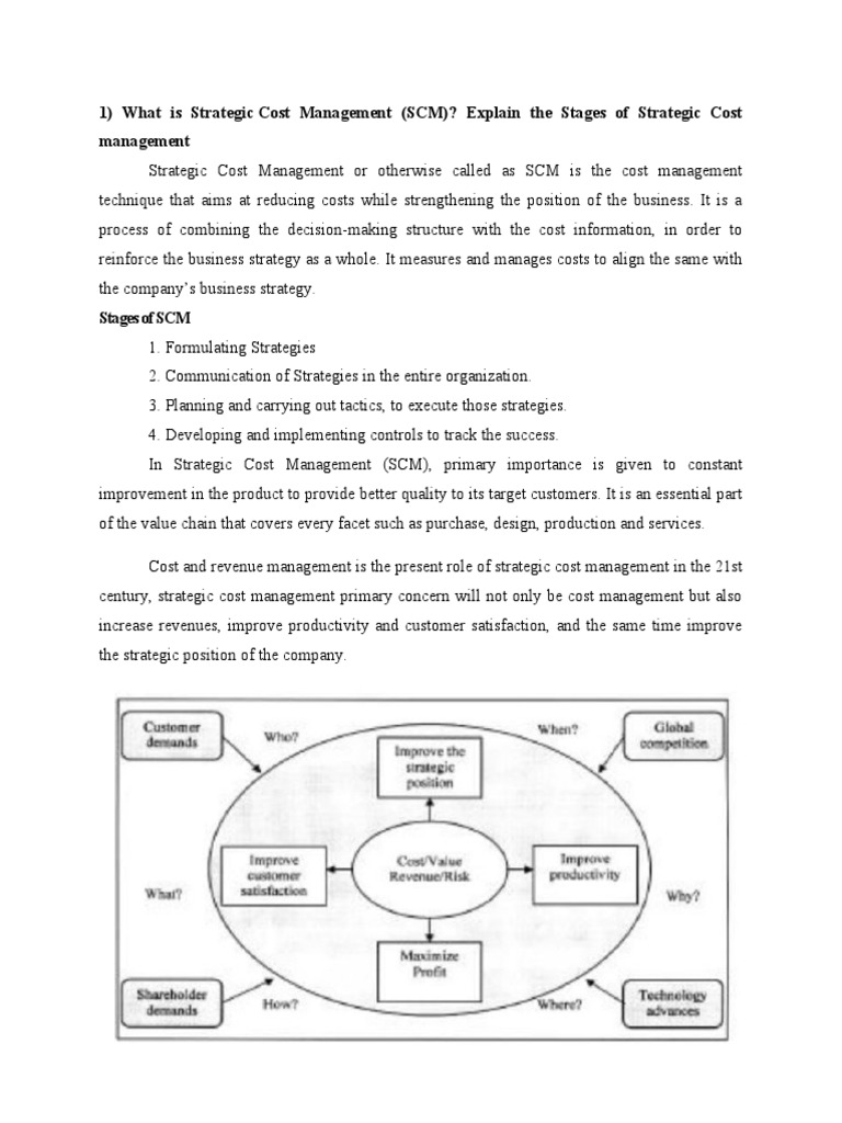 Understanding Strategic Cost Management | PDF | Strategic Management ...