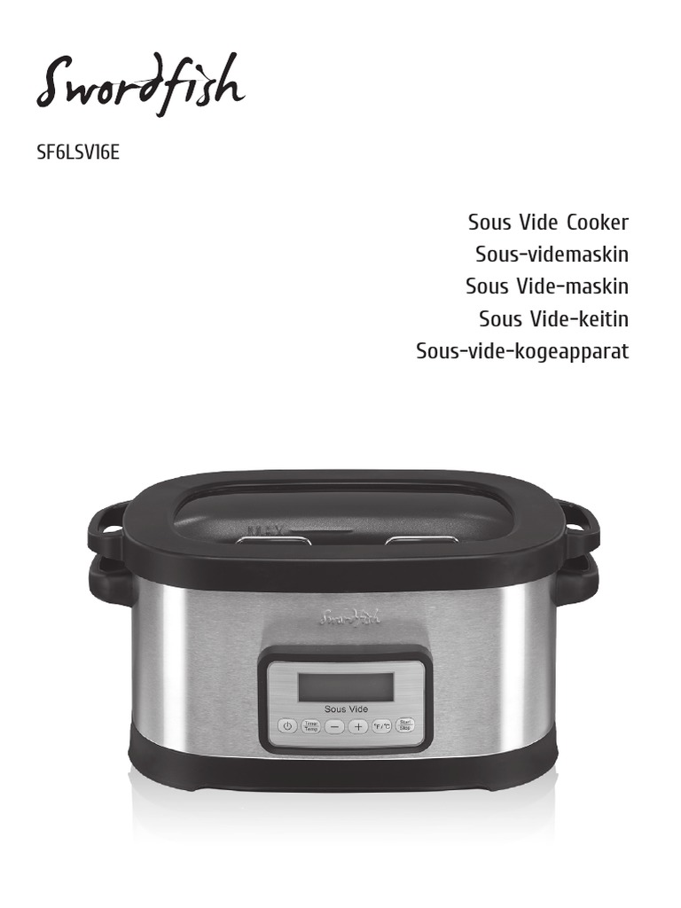 Sous Vide Cooker User Manual | PDF | Lamb And Mutton | Beef