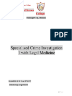 Specialized Crime Investigation 1 With Legal Medicine: Bataan Heroes College