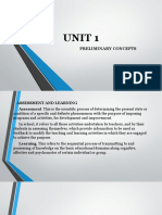 Unit 1: Preliminary Concepts