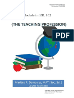 Ed 102 Teaching Profession Module