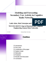 Modeling and Forecasting Secondary User Activity in Cognitive Radio Networks
