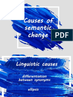 Causes of Semantic Change