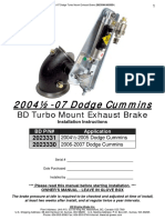 2004 - 07 Dodge Cummins: BD Turbo Mount Exhaust Brake