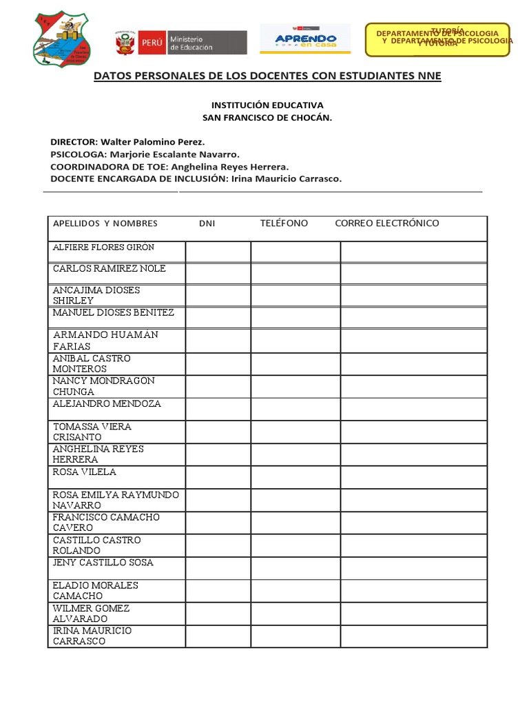 Fichas para Trabajar Con Estudiantes Nee | PDF