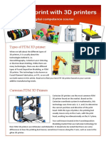 Types of 3D Printers FDM