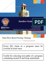 Dataflow Testing: BITS Pilani