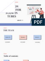 Flow Friction Factors Tubes Group 5