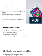 Human-Computer Interaction: Practical 3 - SWOT Analysis & Value Mapping