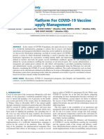 Blockchain Platform For COVID-19 Vaccine Supply Management