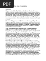 Analysis of The Play Kinjekitile