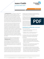 Creating Disclosing Board Skills Matrix