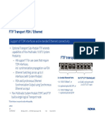 FTIF Transport PDH / Ethernet: Support of TDM Interfaces and Extended Ethernet Connectivity