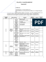 Plan Calendaristic CLS X