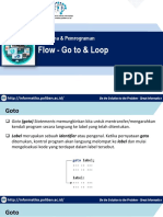 AdP - Pertemuan 6 (Flow - Loop & Goto)