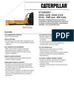 3516B 2000 KW Standby Spec Sheet