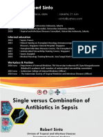 Robert Sinto, SP - PD-Single Vs Combination AB Sepsis