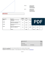 Nike order invoice summary for football boots and shoes