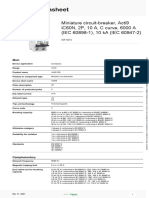 Product Datasheet: Miniature Circuit-Breaker, Acti9 iC60N, 2P, 10 A, C Curve, 6000 A (IEC 60898-1), 10 Ka (IEC 60947-2)