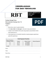 Soalan Pertengahan Tahun RBT Tingkatan 1 2019