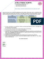 083 Practical Datesheet of XII Arts & Commerce