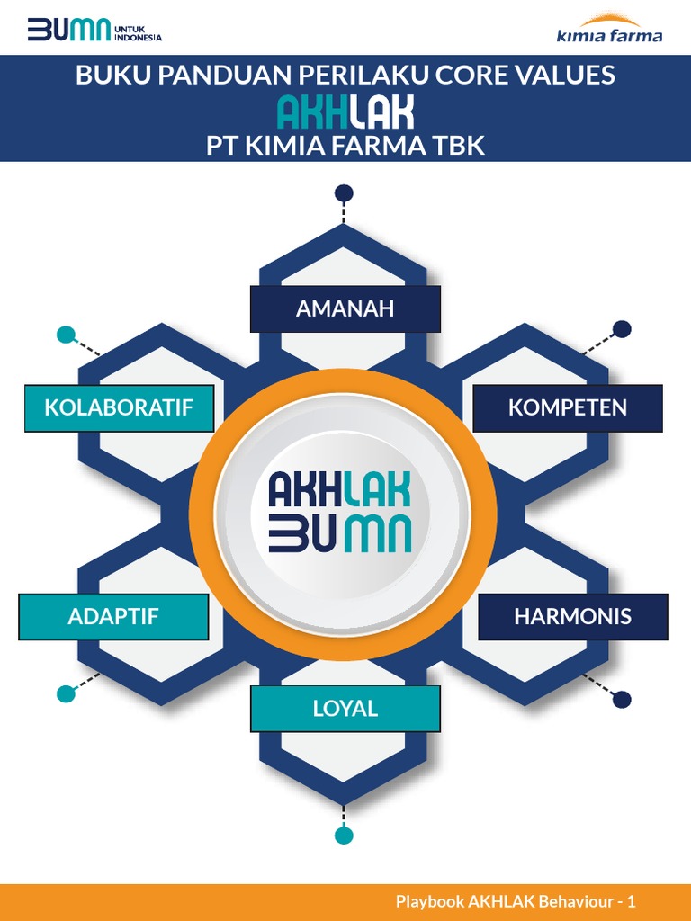 Buku Panduan Perilaku Core Values AKHLAK PT Kimia Farma TBK OK PDF