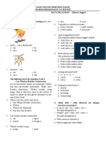 Kelas 5 Bahasa Inggris MID 2021