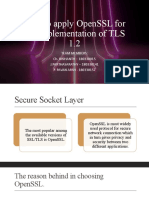 How To Apply Openssl For The Implementation of Tls 1.2