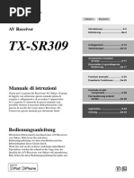 Manuale Ita Sr309 Onkyo