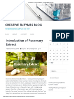 Introduction of Rosemary Extract - Creative Enzymes Blog