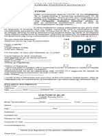 Health Declaration Form