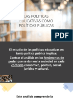 Las Políticas Educativas Como Políticas Públicas